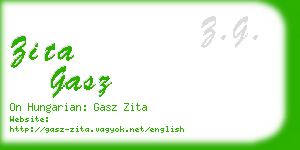 zita gasz business card